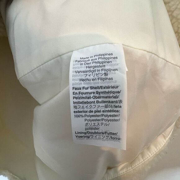 J. Crew Cream Teddy Fleece Jacket - Picture 4 of 6